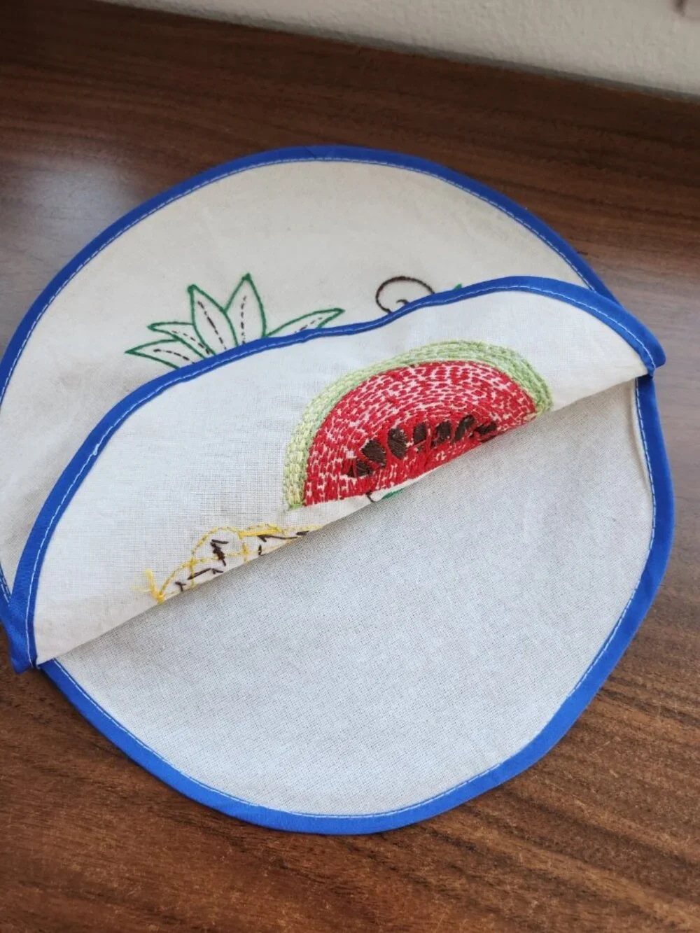 Handmade Embroidered Cloth Tortilla Warmer 11